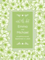 Apple Green Wedding Invitation royalty.